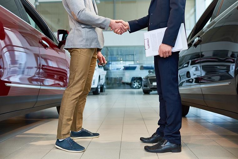 car showrooms or private sellers