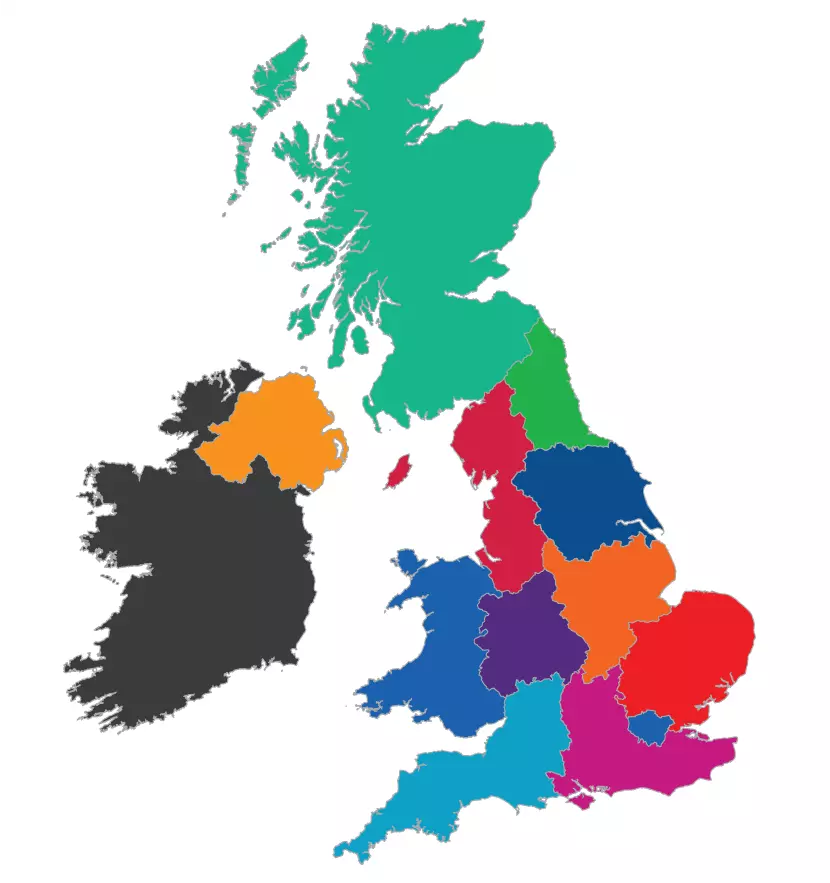 New Car Map of Britain 2015